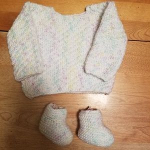 Baby Sweater and Booties
